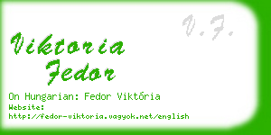 viktoria fedor business card